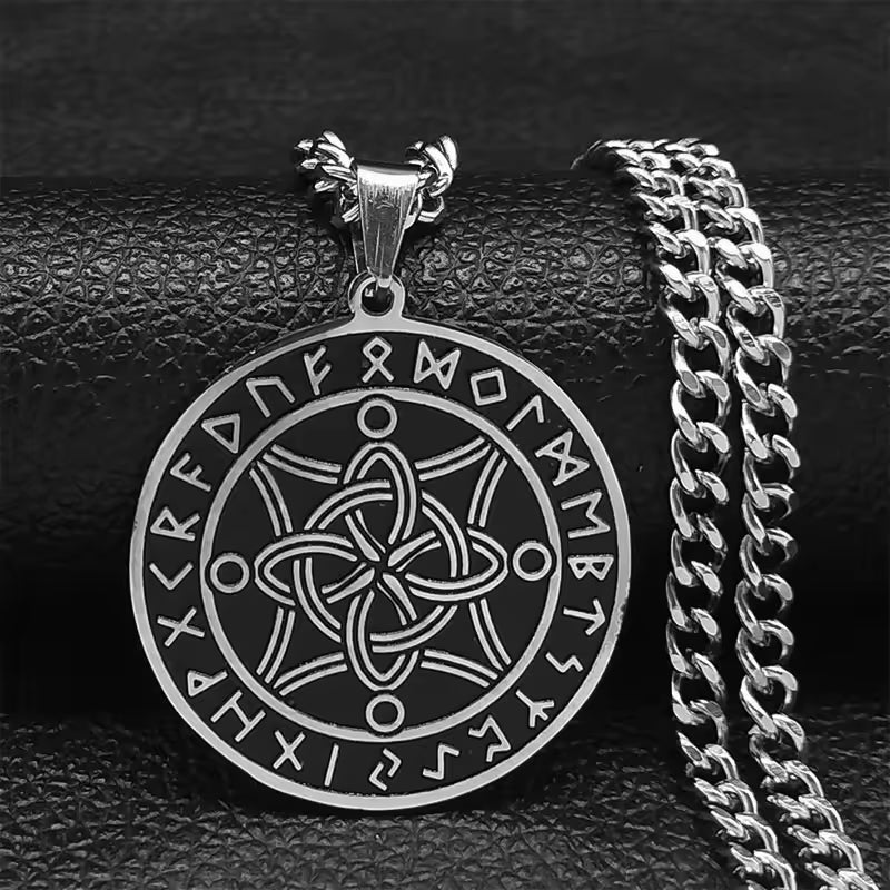 Viking Celtic Knot Pendant Necklace Stainless Steel