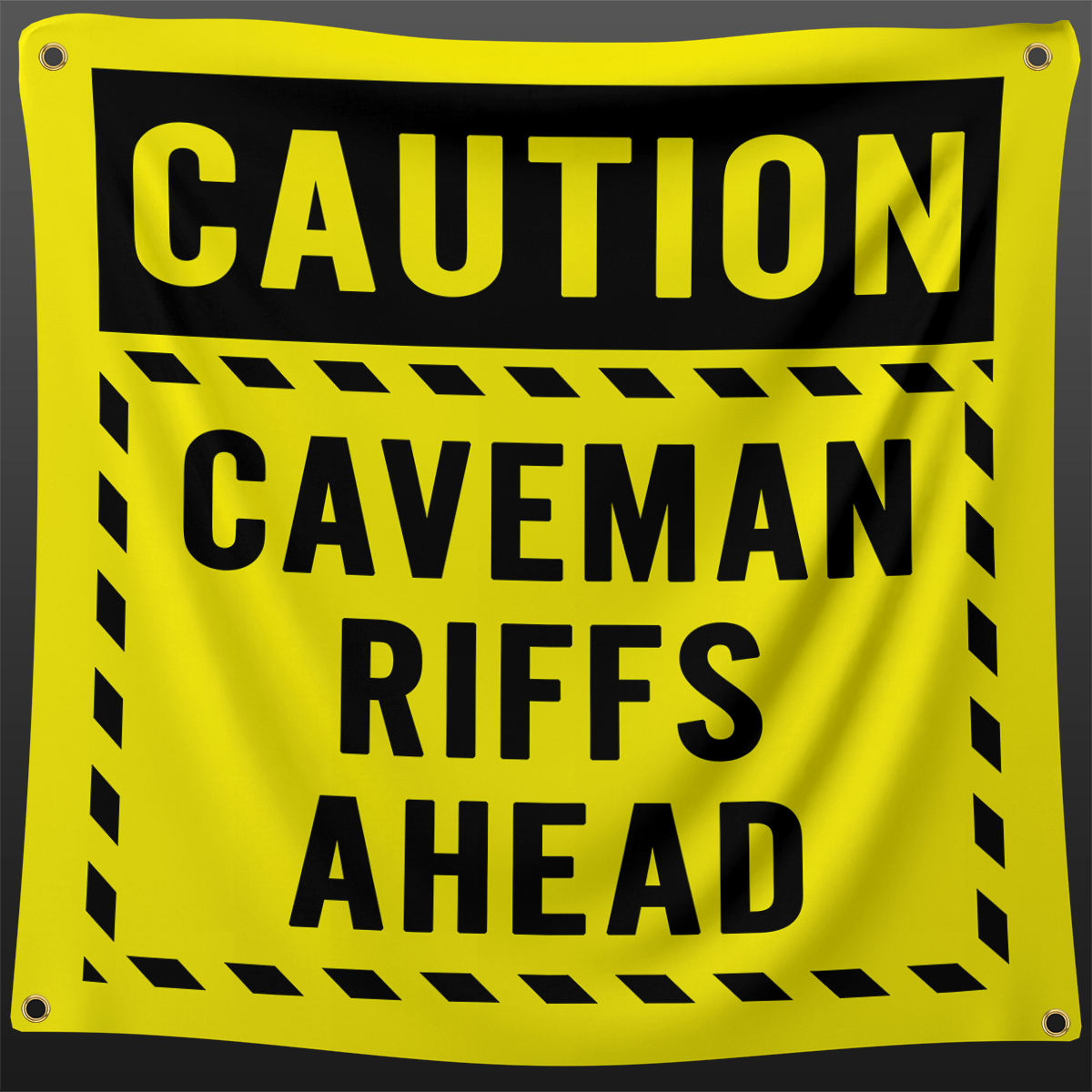 Caveman Riffs 3x3 Flag