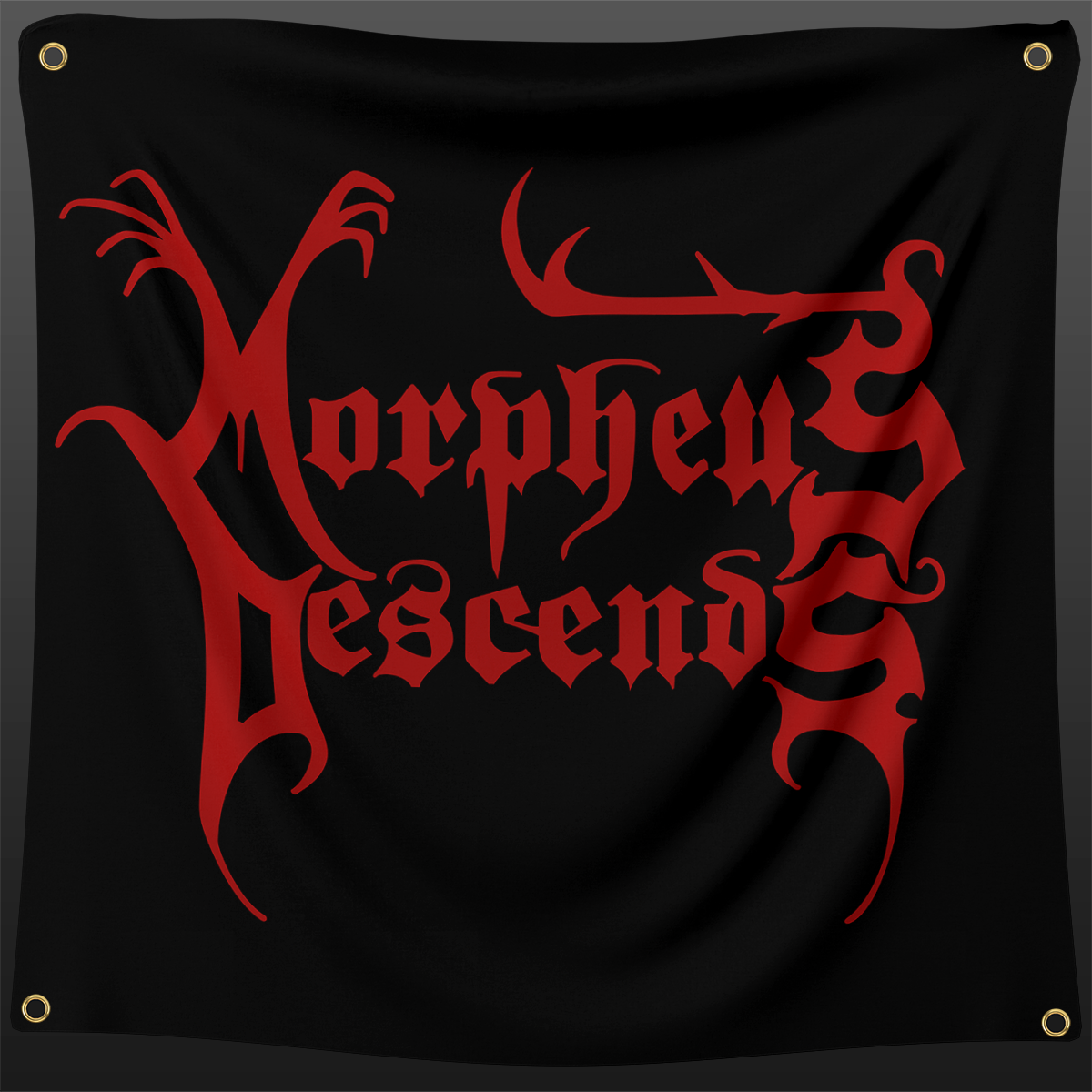 Morpheus Descends 2022 Red Logo 3x3 Flag