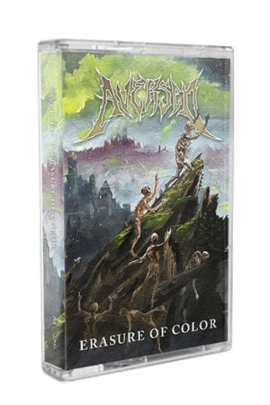 Erasure of Color Silver Audio Cassette Tape