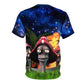 Psychedelic Mushroom Are Aliens AOP Cut & Sew Tee