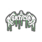 Mortician Green Drip Logo Stickers