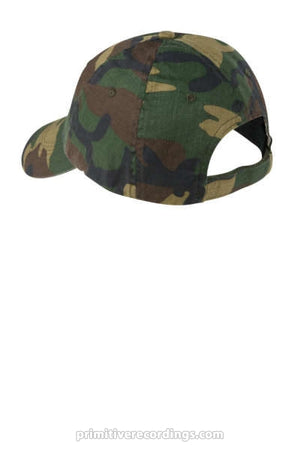 Orange Mortician Logo Military Camouflage Camo Cap