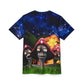 Psychedelic Mushroom Are Aliens AOP Cut & Sew Tee