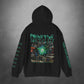 Time Displacement Hooded Sweatshirt w Printed Sleeves