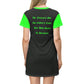 Mortician Green Logo All Over Print T-Shirt Dress