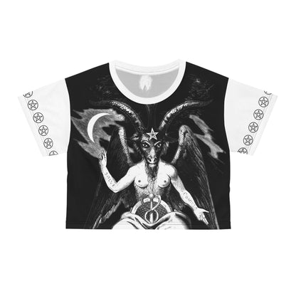 Baphomet Design AOP Crop Tee