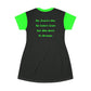 Mortician Green Logo All Over Print T-Shirt Dress