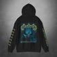 Darkest Day Of Horror Hooded Sweatshirt w Printed Sleeves