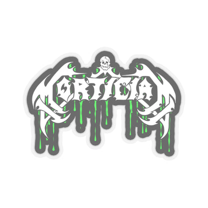 Mortician Green Drip Logo Stickers