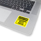 Caution Caveman Riffs Ahead Square Stickers