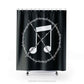 Anti Notes Grindcore Symbol Shower Curtains with Hooks