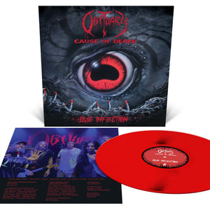 Obituary Cause of Death - Live Infection Blood Red Vinyl Record