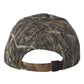 Morpheus Descends Orange Logo on Mossy Oak Camo Hat