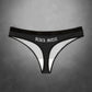 Black Metal Upside Down Cross Women's Thong