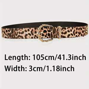 Leopard Print Belt