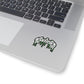 Mortician Green Drip Logo Stickers