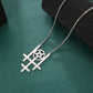 Triple Inverted Cross Pentagram Necklace