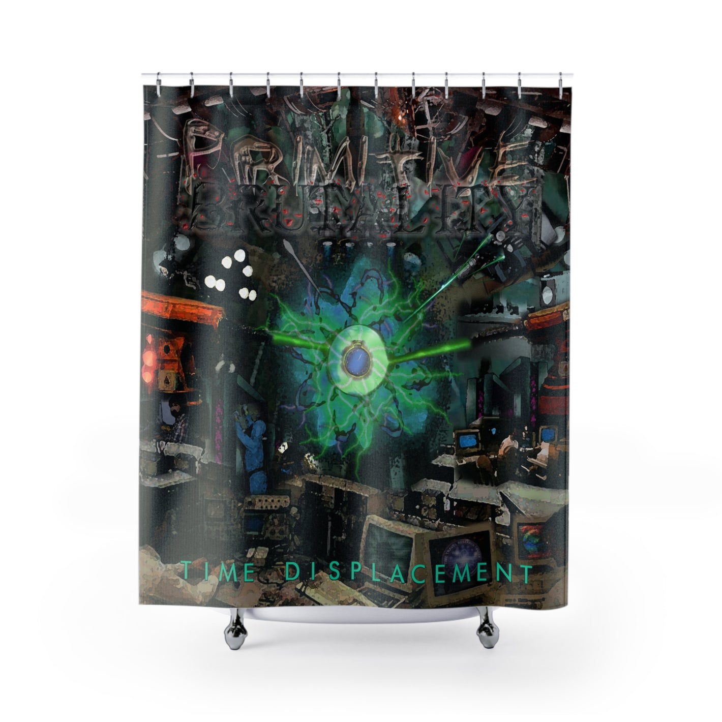 Time Displacement Shower Curtains