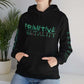 Time Displacement Hooded Sweatshirt w Printed Sleeves