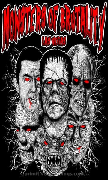 Monsters of Brutality 3x5 Artwork Flag