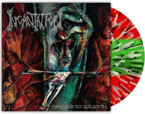 Onward to Golgotha Tri-Color Striped Splatter 12" Vinyl