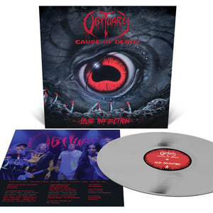 Obituary Cause of Death - Live Infection Metallic Silver LTD to 1061 12 Inch Vinyl Record