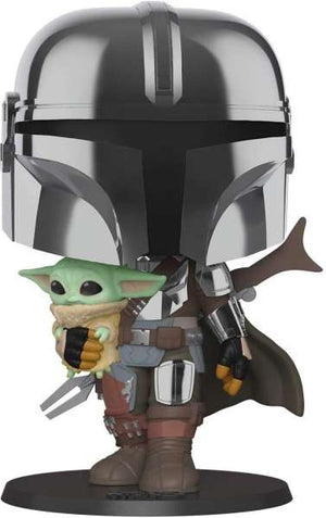 Star Wars: The Mandalorian Chrome 10-Inch Pop! Vinyl Figure:
