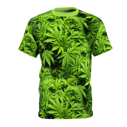 Pot Leaf AOP Cut & Sew Tee