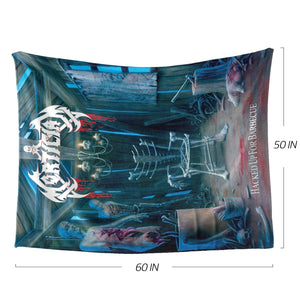 Mortician Hacked Up For Barbecue Ultra-Soft Fleece Blanket 60x50