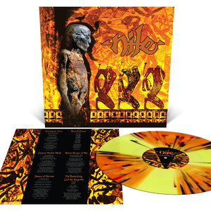 Amongst the Catacombs of Nephren-Ka Highlighter Yellow with Orange Krush Spinners and Splatter Vinyl Record