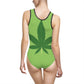 Pot Leaf Women's Classic One-Piece Swimsuit