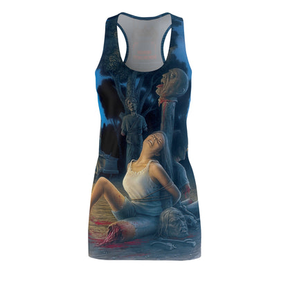 Chainsaw Dismemberment Women's Cut & Sew Racerback Dress