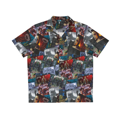 Mortician Albums Collage Men's Hawaiian Shirt (AOP)