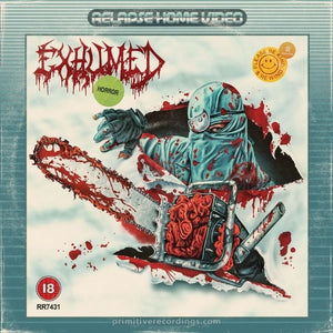 Horror - Electric Blue with Blood Splatter 12 Inch Vinyl Record