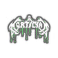 Mortician Green Drip Logo Stickers