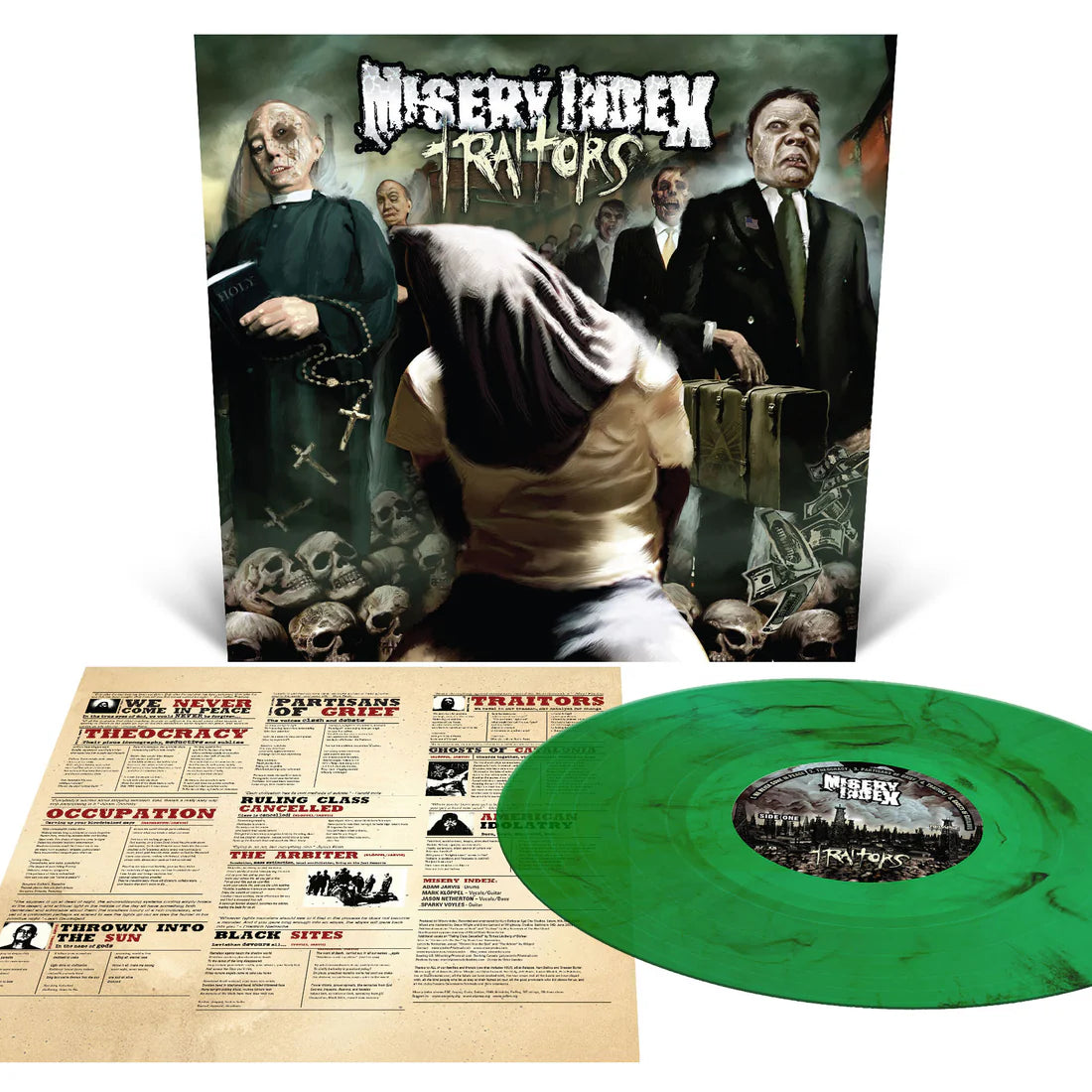 Traitors - Emerald Green with Black Marble Standard Gram 12 Inch Vinyl Record