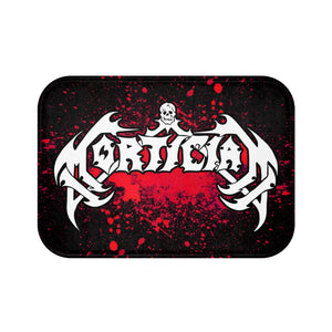 Mortician Logo Splatter Bath Mat