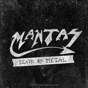 Death By Metal White with Black Splatter 12 Inch Vinyl