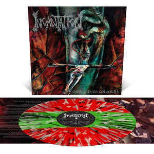 Onward to Golgotha Tri-Color Striped with Splatter 12" Vinyl