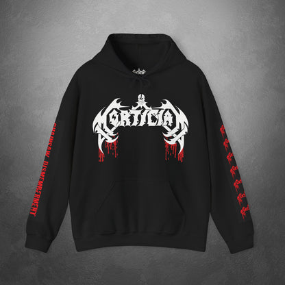 Chainsaw Dismemberment Hooded Sweatshirt w Printed Sleeves