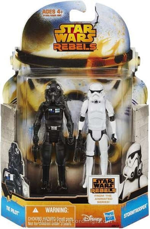 Tie Pilot & Stormtrooper Rebels  Mission Series Action Figures