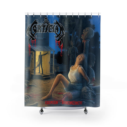 Chainsaw Dismemberment Shower Curtains