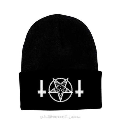 Baphomet Crosses Embroidered Hat or Beanie