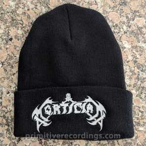 Mortician Logo Embroidered Beanie/Skull Cap