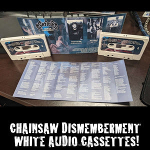 Chainsaw Dismemberment White Audio Cassette Version