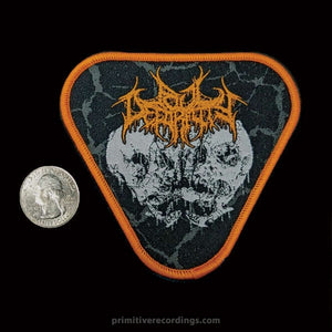 Foul Deformity Skulls Orange Embroidered Edge Patch