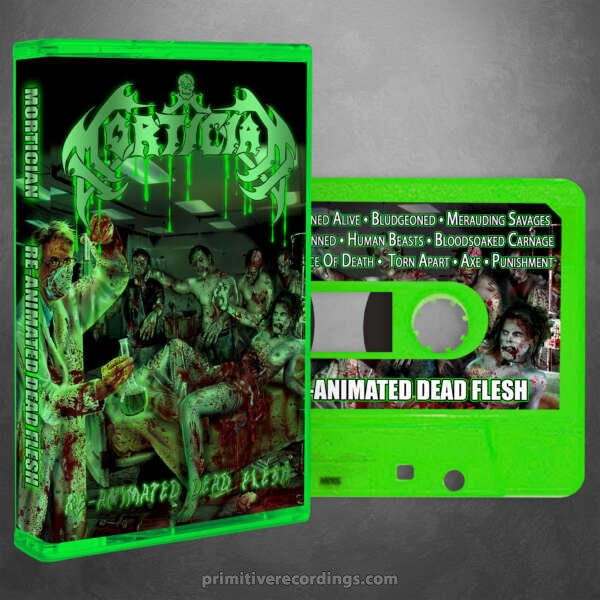 Reanimated Dead Flesh Cassette Tape Transparent Green Edition