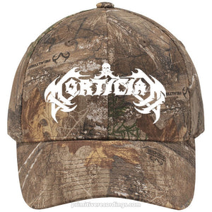 Mortician White Logo Realtree Edge Camo Hat