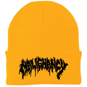 Malignancy Terrifying Yellow Beanie